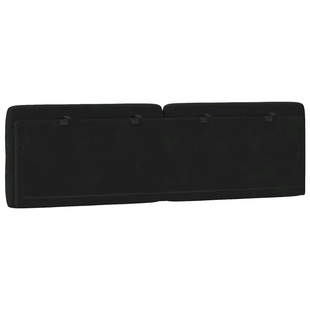 Headboard Cushion Black 153 cm Velvet 3207699