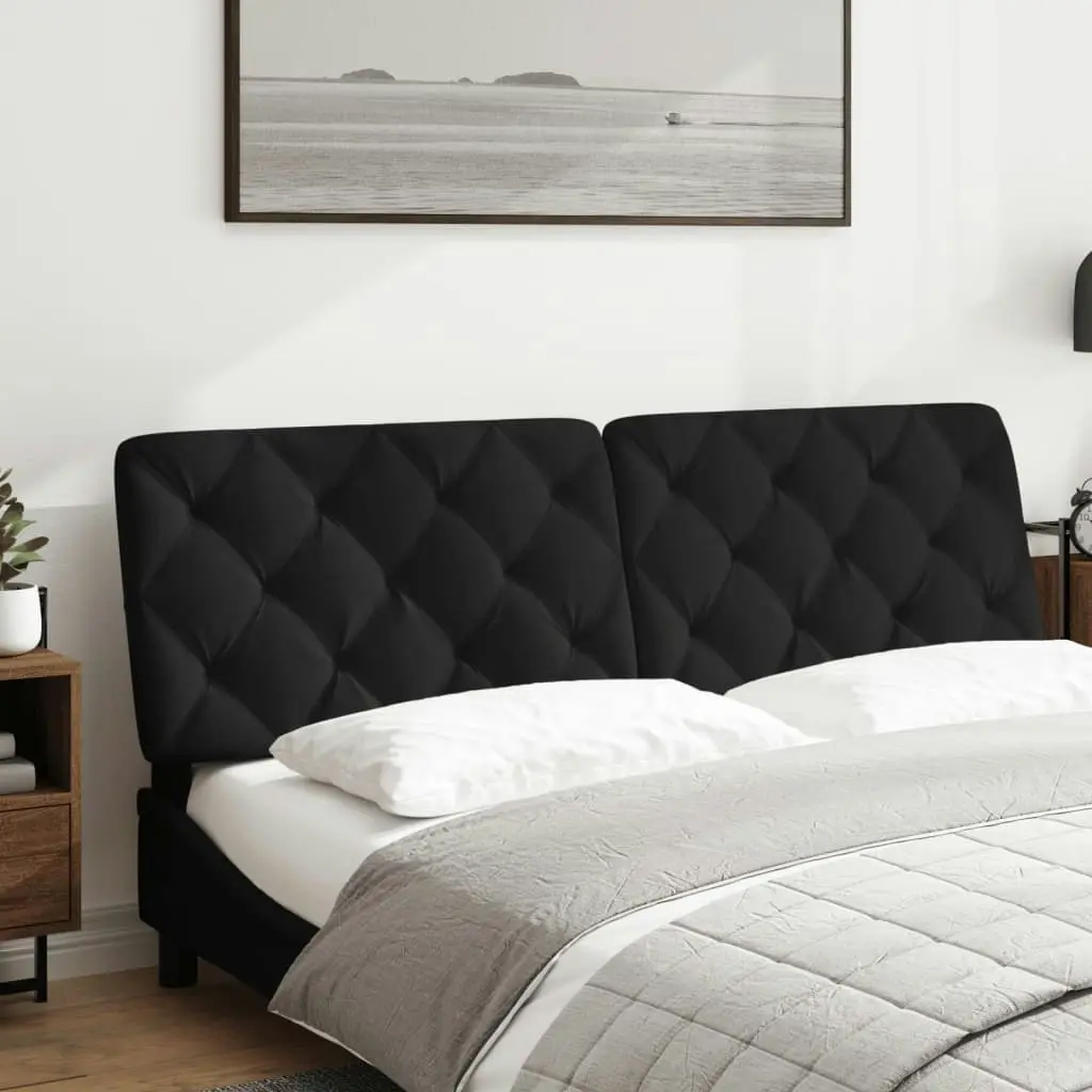 Headboard Cushion Black 153 cm Velvet 3207699