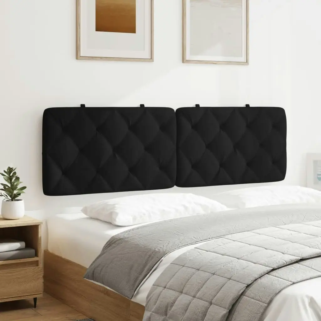 Headboard Cushion Black 153 cm Velvet 3207699