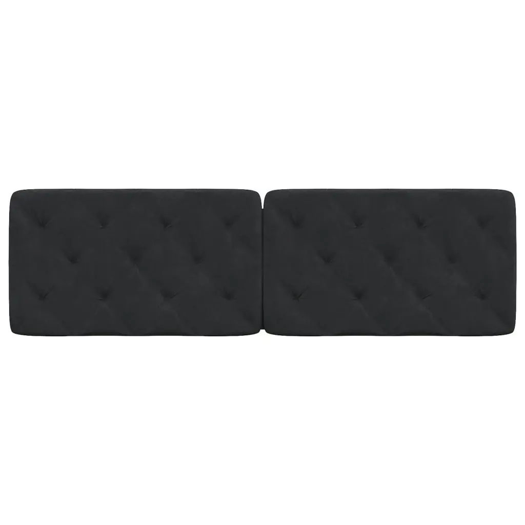 Headboard Cushion Black 153 cm Velvet 3207699