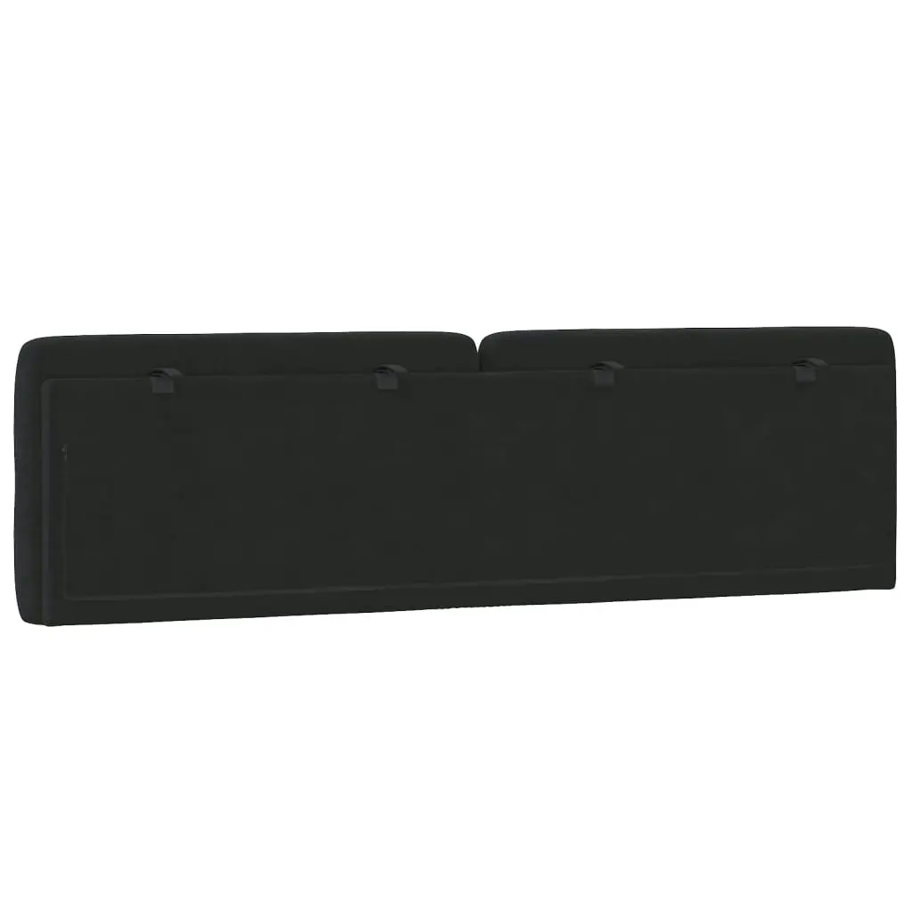 Headboard Cushion Black 180 cm Velvet 374741