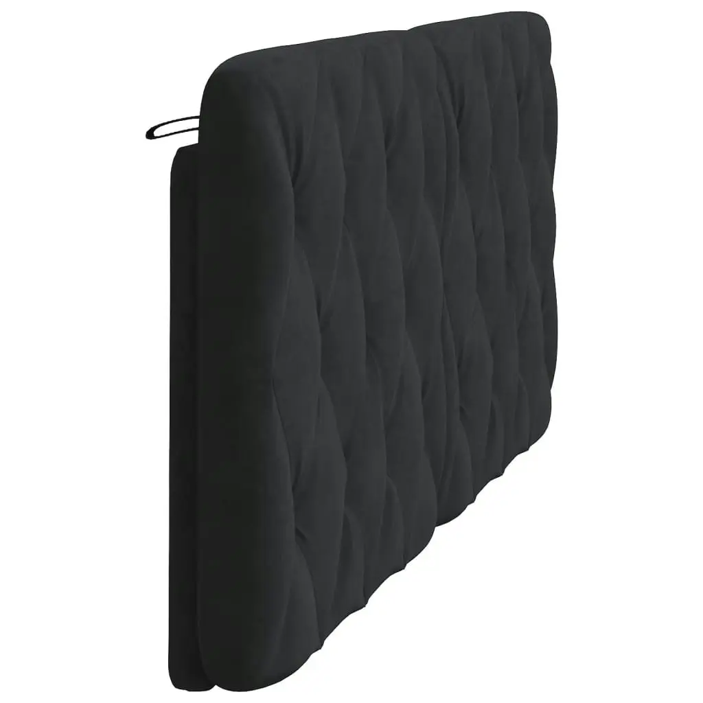 Headboard Cushion Black 180 cm Velvet 374741