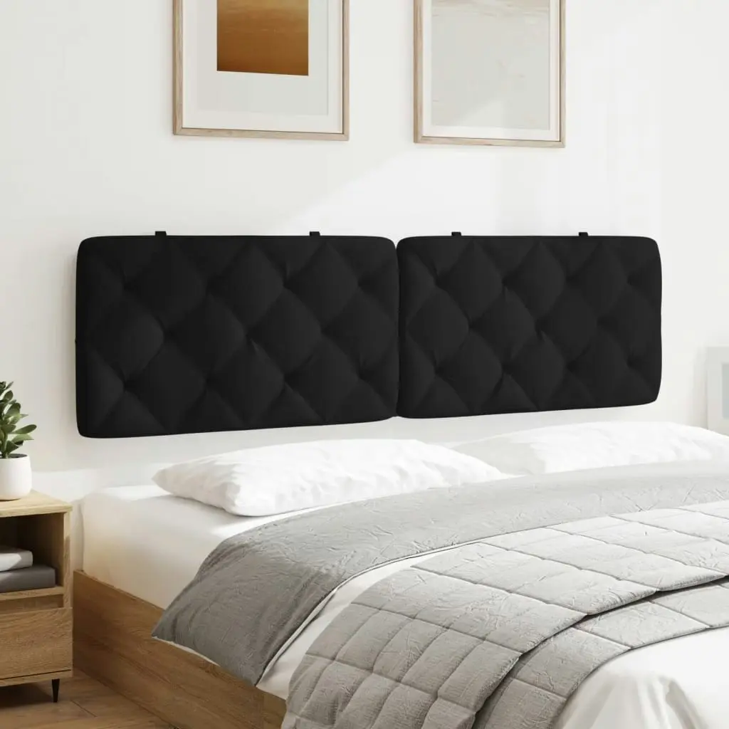 Headboard Cushion Black 180 cm Velvet 374741