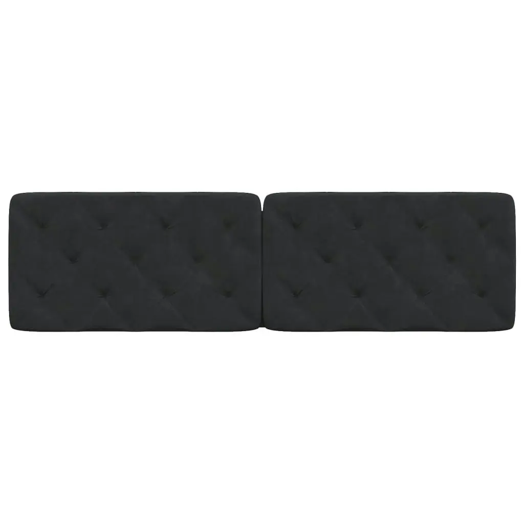 Headboard Cushion Black 180 cm Velvet 374741