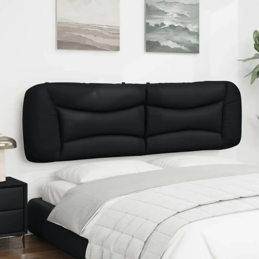 Headboard Cushion Black 180 cm Faux Leather 374607