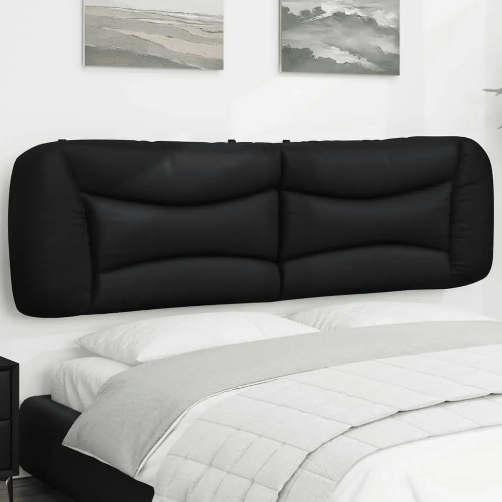 Headboard Cushion Black 180 cm Faux Leather 374607