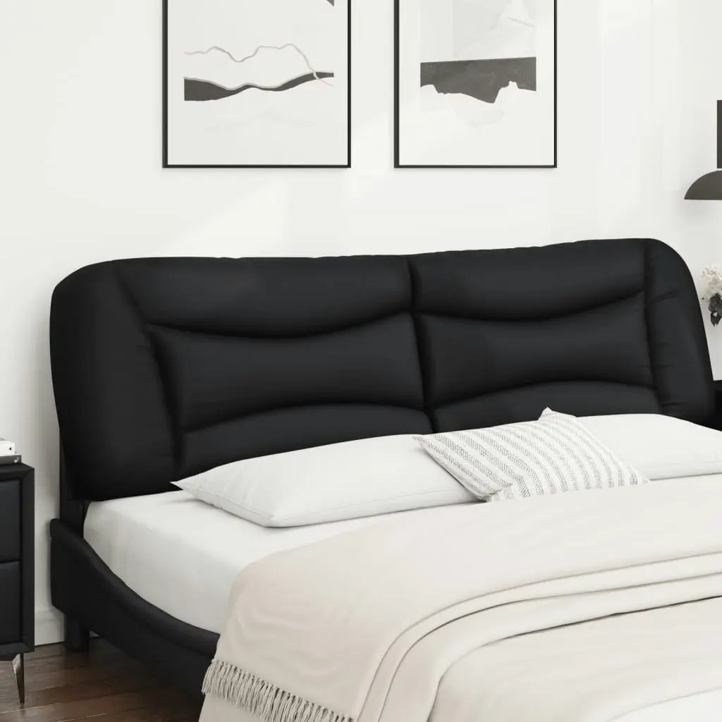 Headboard Cushion Black 180 cm Faux Leather 374607