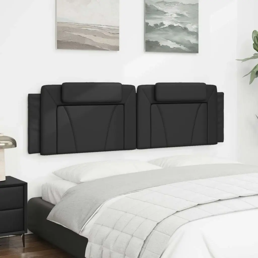 Headboard Cushion Black 183 cm Faux Leather 3207704