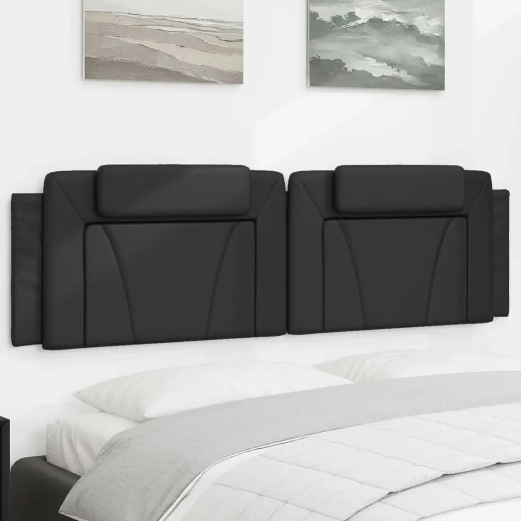 Headboard Cushion Black 183 cm Faux Leather 3207704