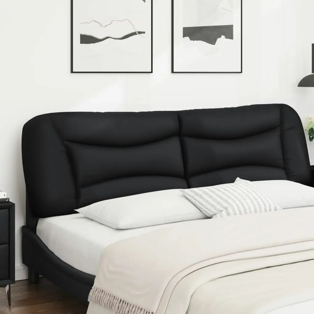 Headboard Cushion Black 180 cm Faux Leather 3207687