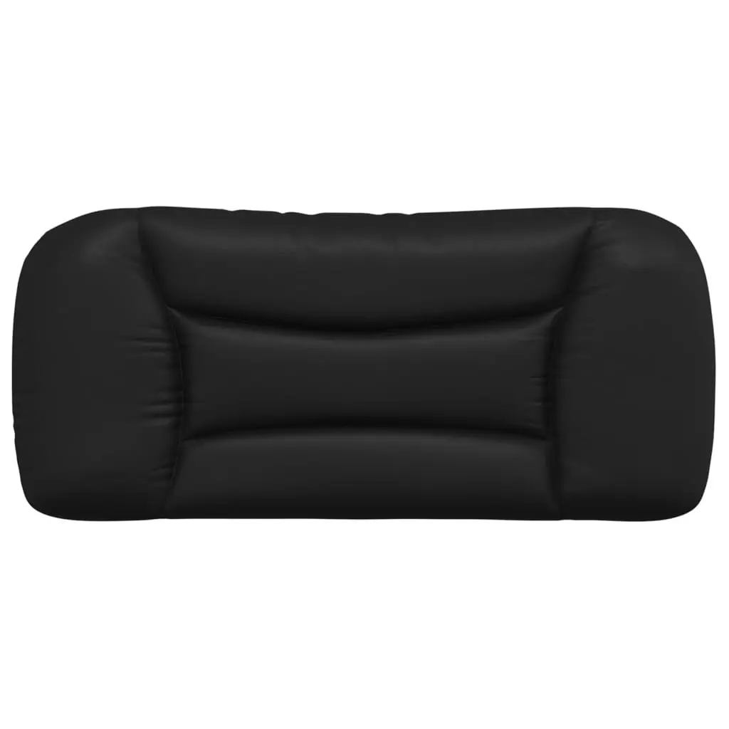 Headboard Cushion Black 90 cm Faux Leather 374544