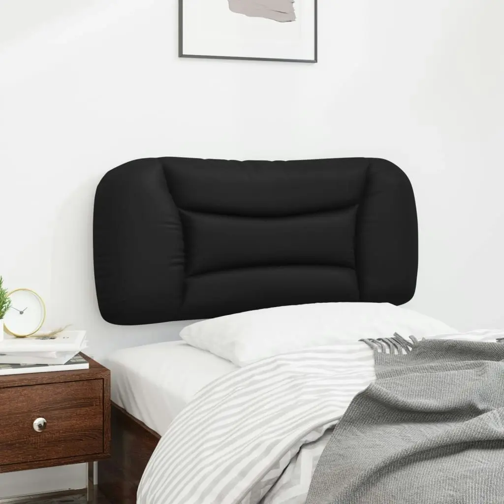 Headboard Cushion Black 90 cm Faux Leather 374544