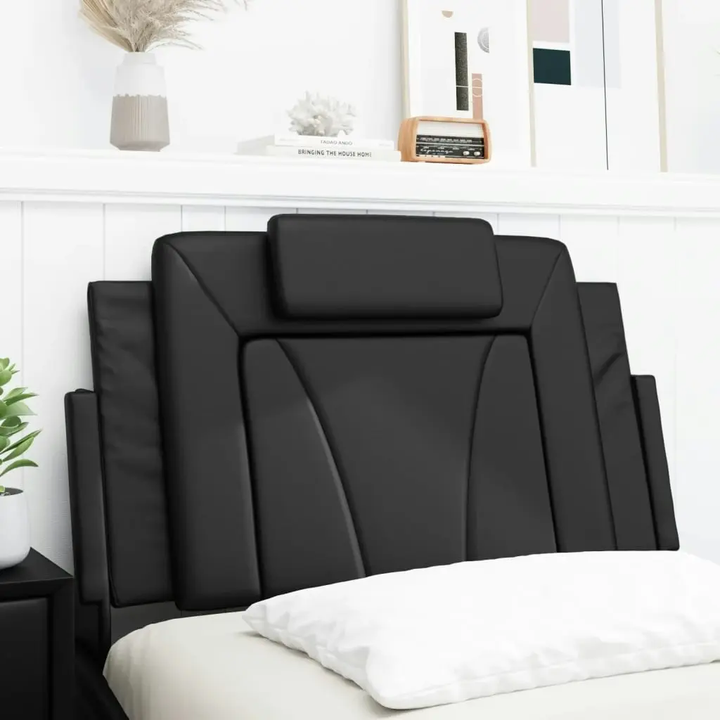 Headboard Cushion Black 90 cm Faux Leather 3207700