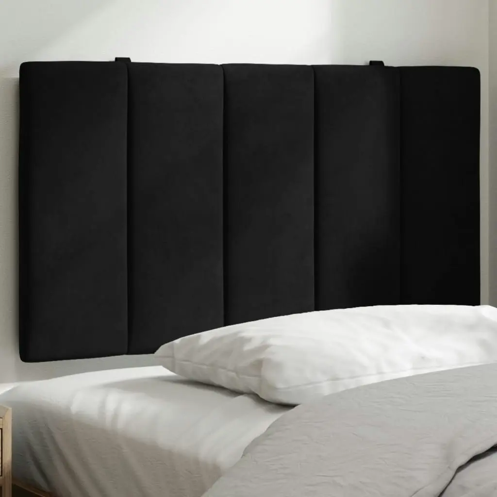 Headboard Cushion Black 90 cm Velvet 374651