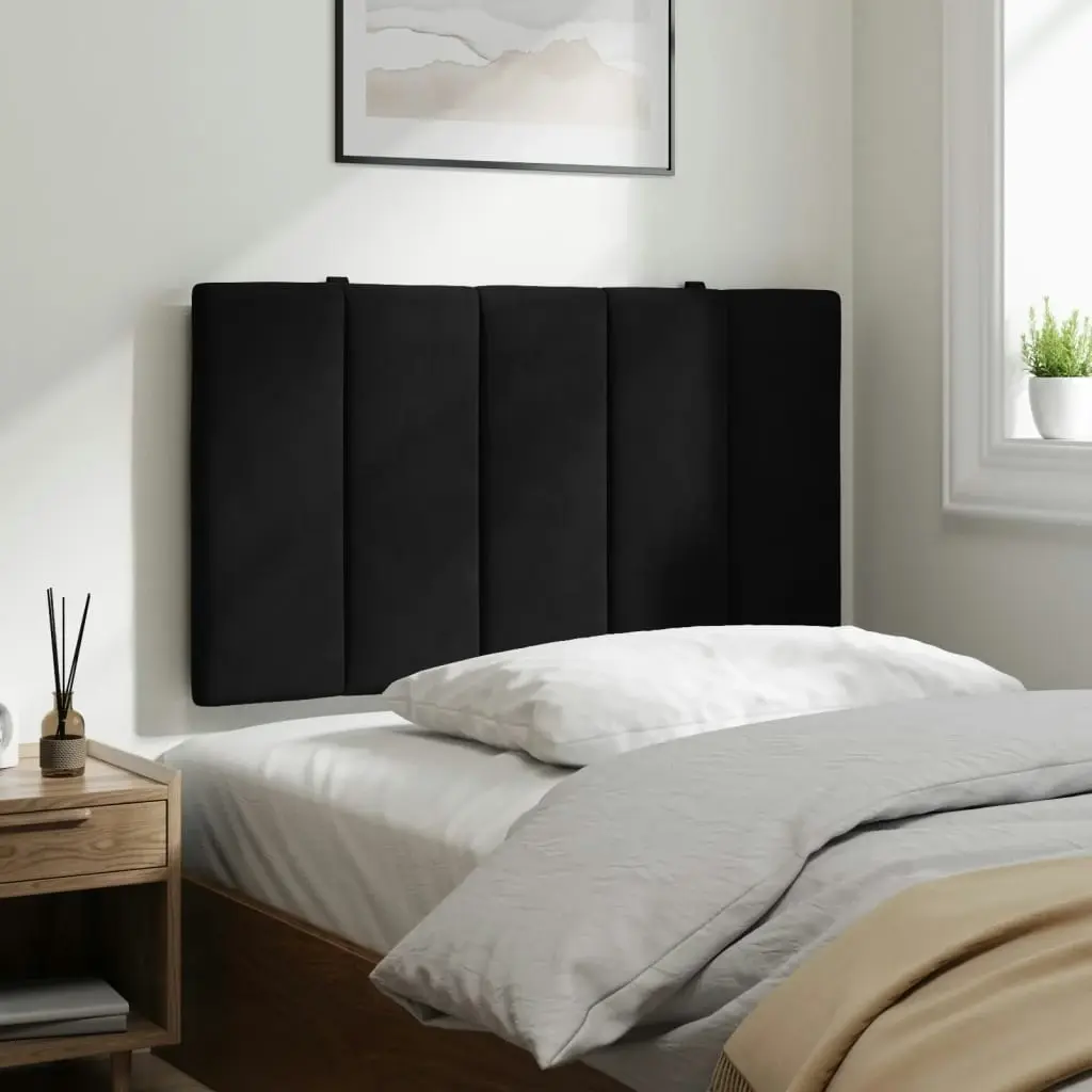 Headboard Cushion Black 90 cm Velvet 374651