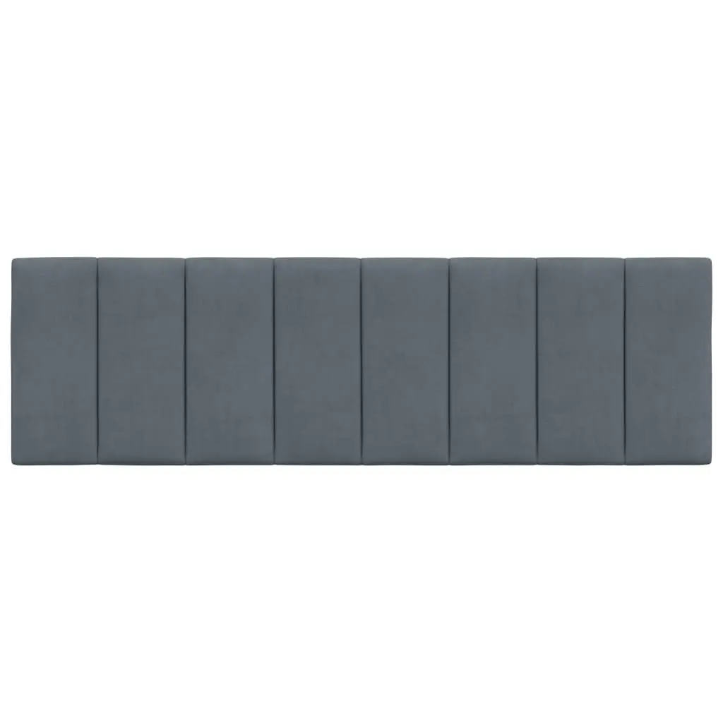 Headboard Cushion Dark Grey 152 cm Queen Velvet 374696