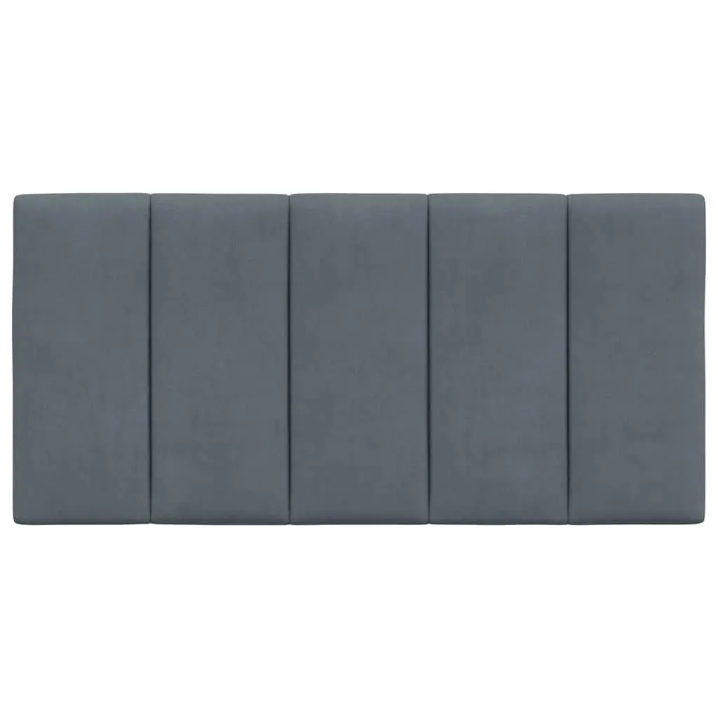 Headboard Cushion Dark Grey 107 cm Velvet 374700