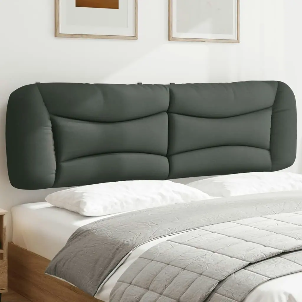 Headboard Cushion Dark Grey 180 cm Fabric 374601