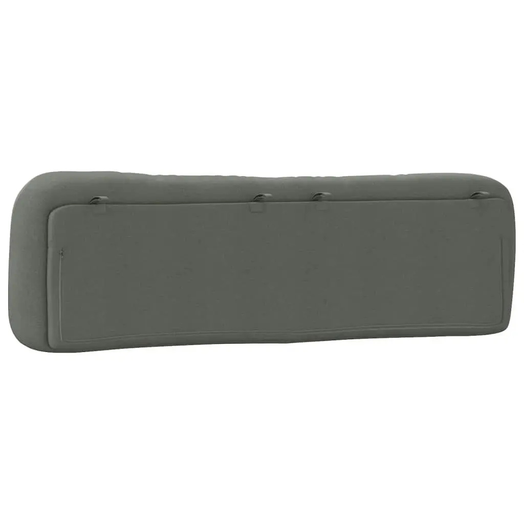 Headboard Cushion Dark Grey 180 cm Fabric 374601