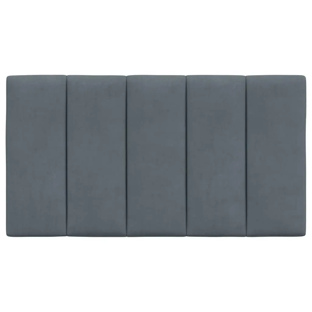 Headboard Cushion Dark Grey 90 cm Velvet 374650