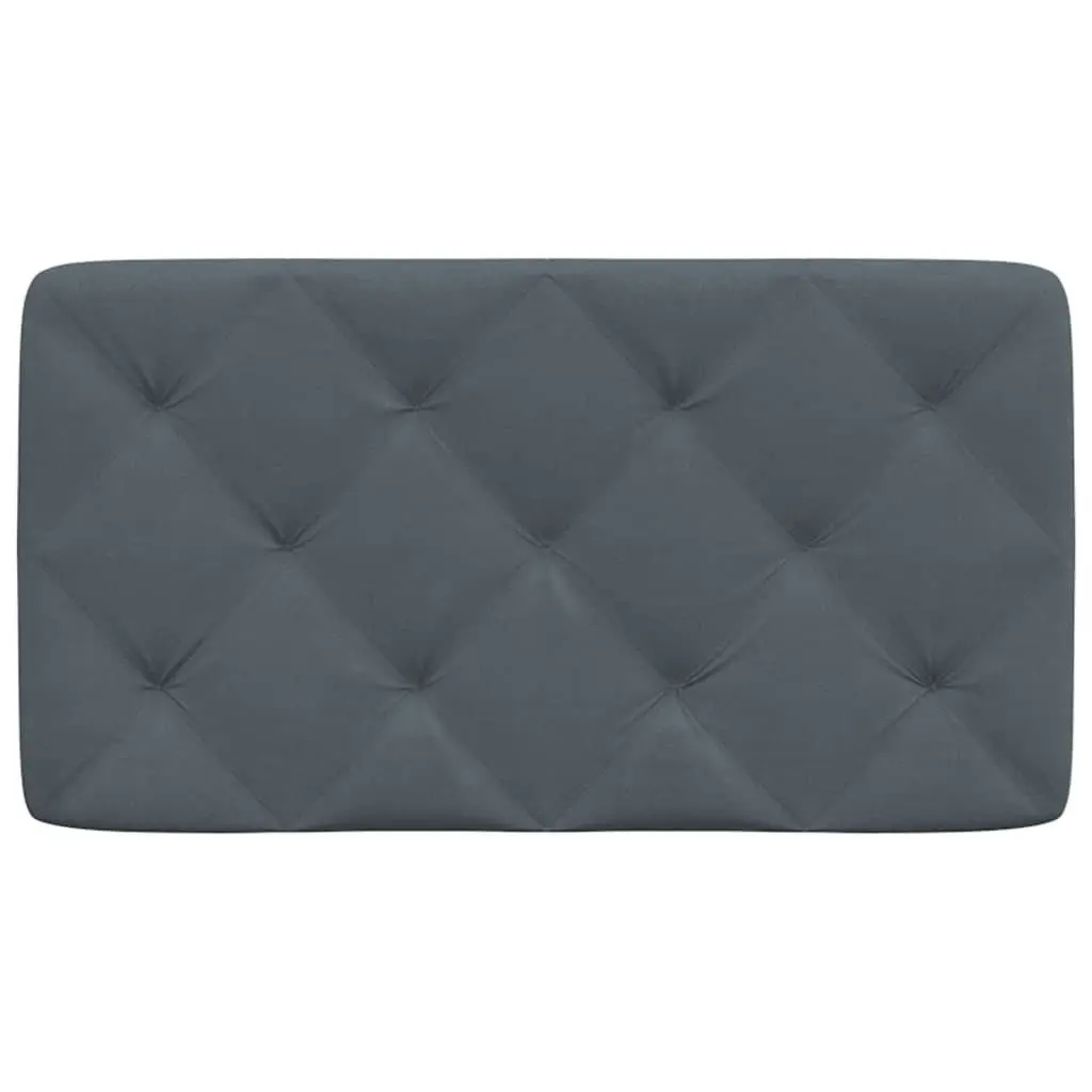 Headboard Cushion Dark Grey 90 cm Velvet 374709