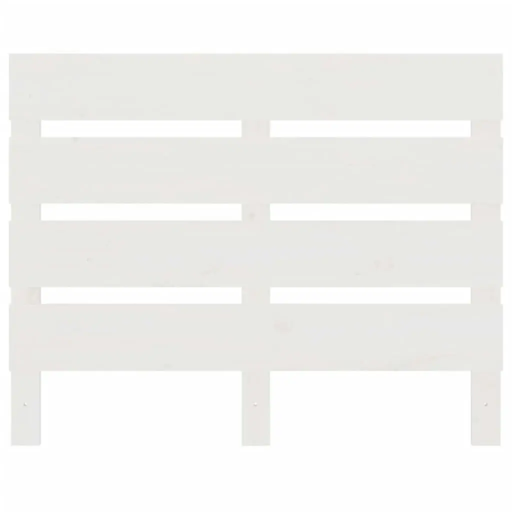 Headboard White 100 cm Solid Wood Pine 821333