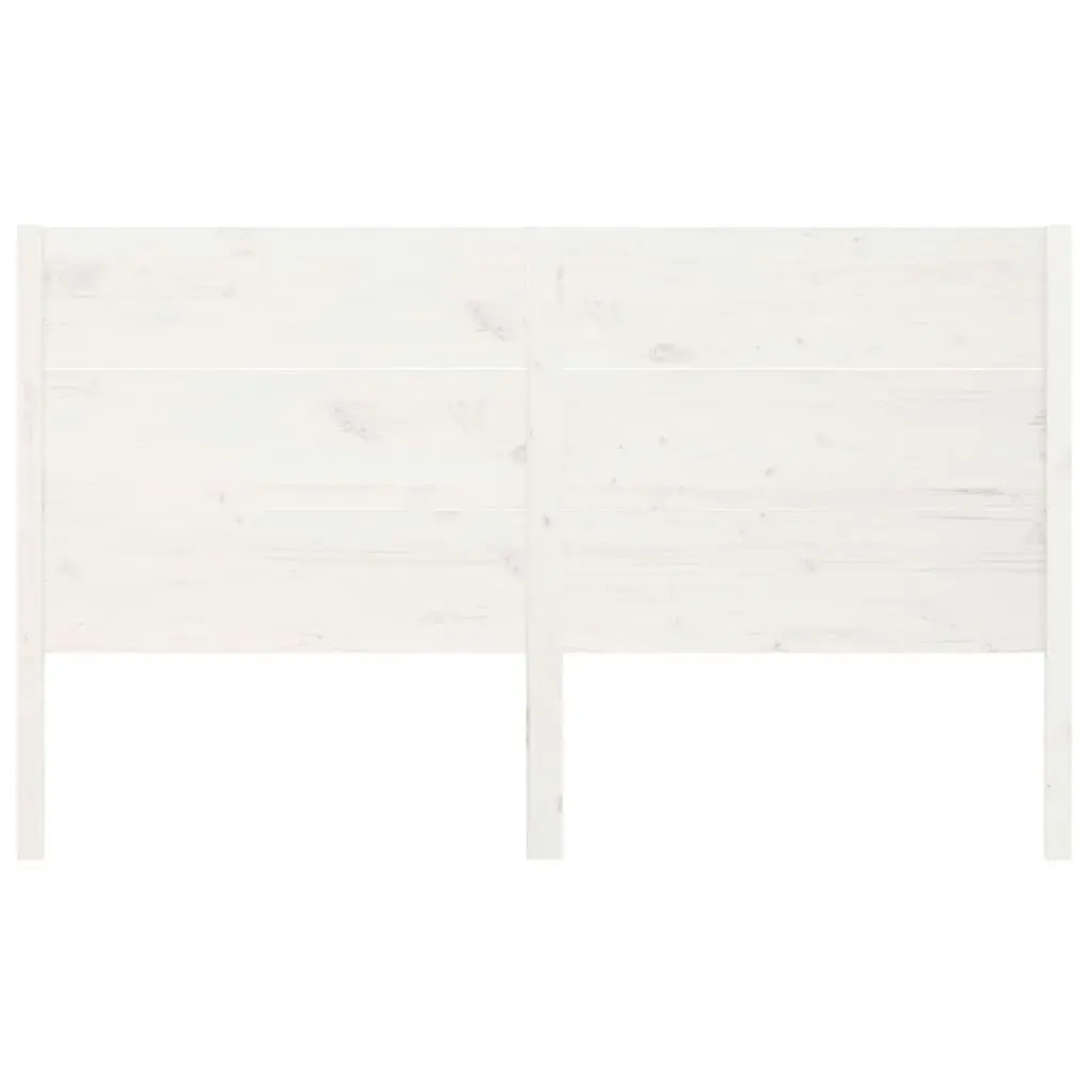 Headboard White 141x4x100 cm Solid Wood Pine 818716