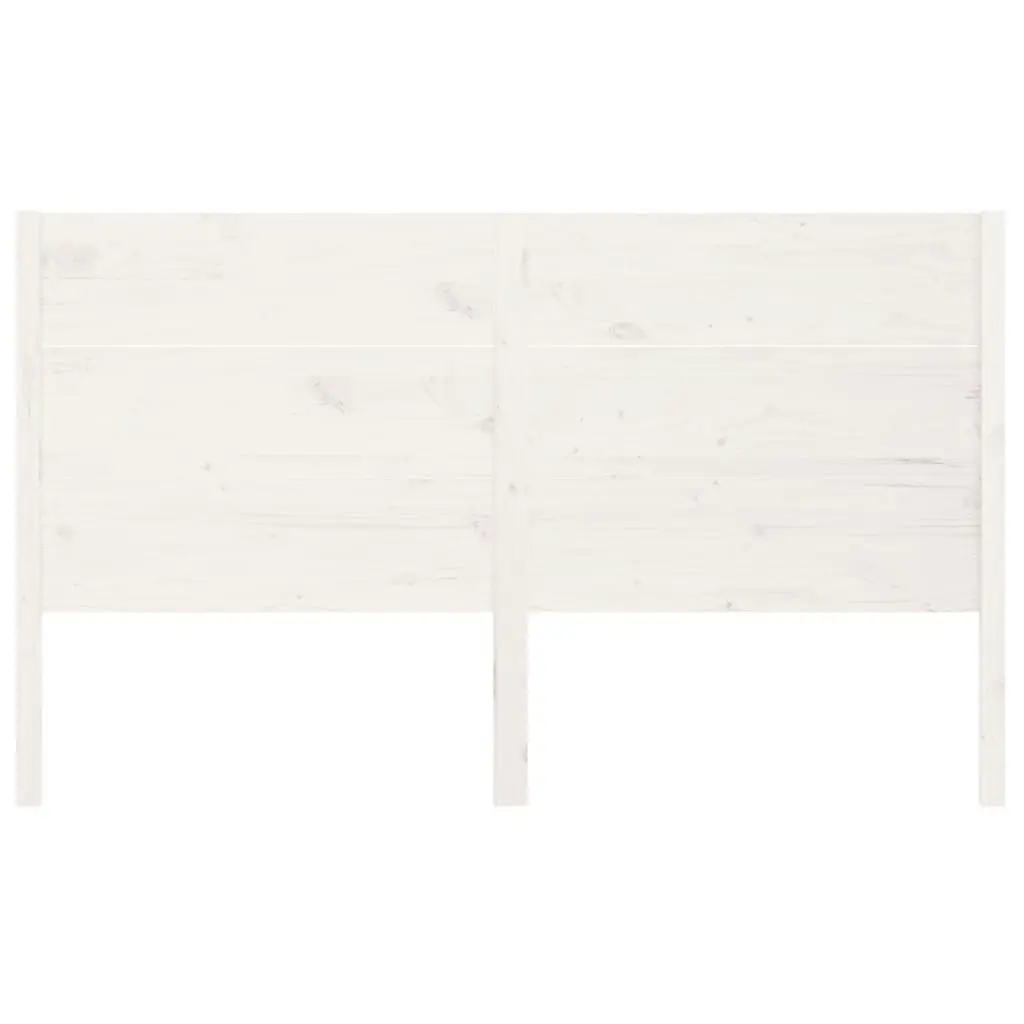 Headboard White 156 cm Solid Wood Pine 818726