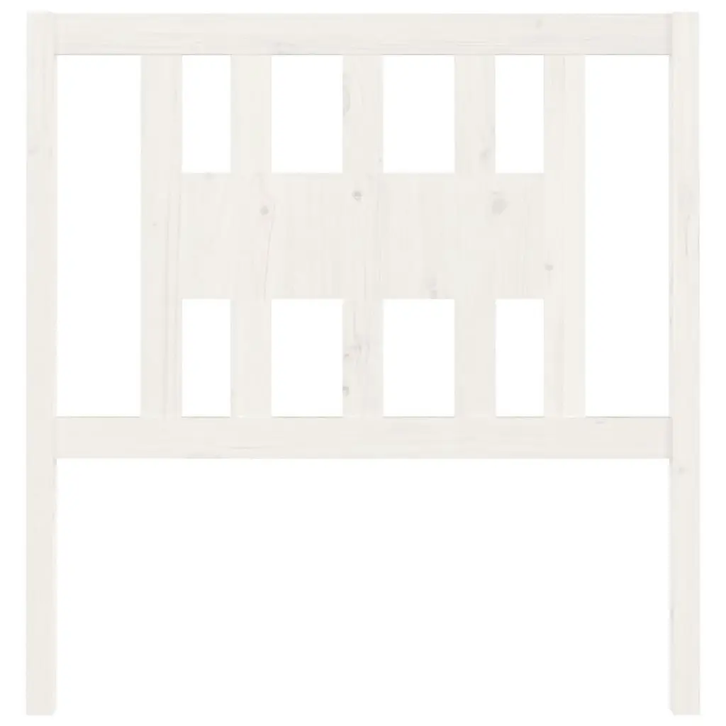 Headboard White 96 cm Solid Wood Pine 818651