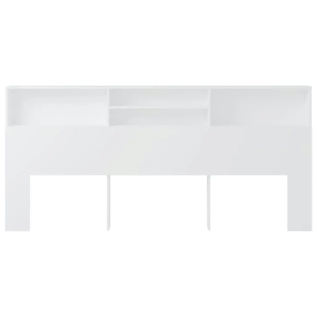 Headboard Cabinet White 220x19x103.5 cm 811898