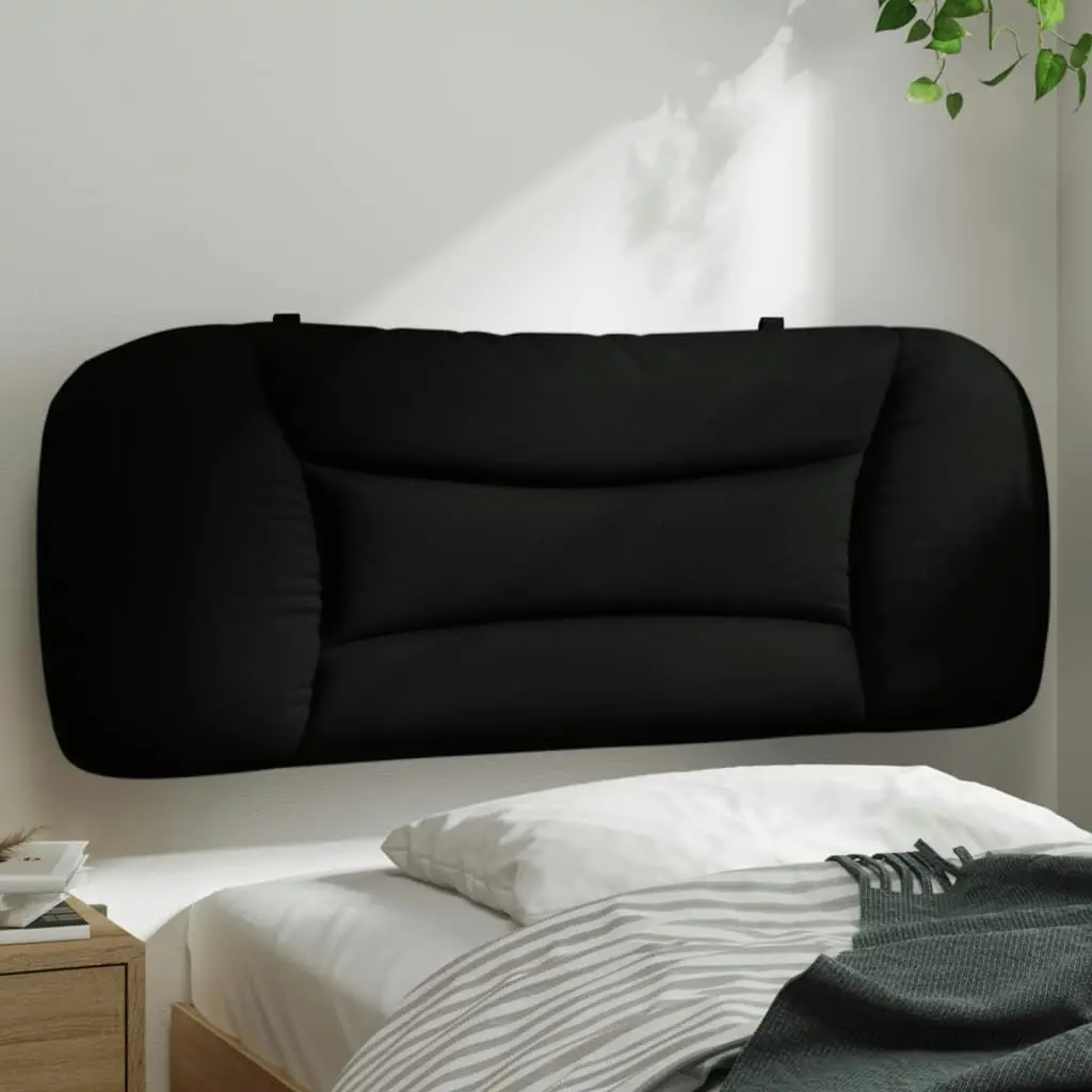 Headboard Cushion Black 107 cm King Single Fabric 374638