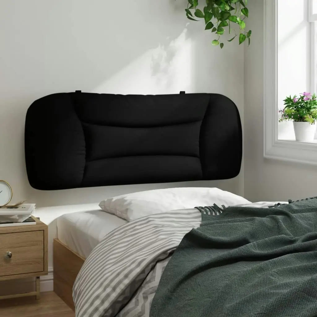 Headboard Cushion Black 107 cm King Single Fabric 374638