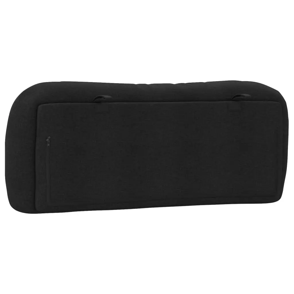 Headboard Cushion Black 107 cm King Single Fabric 374638