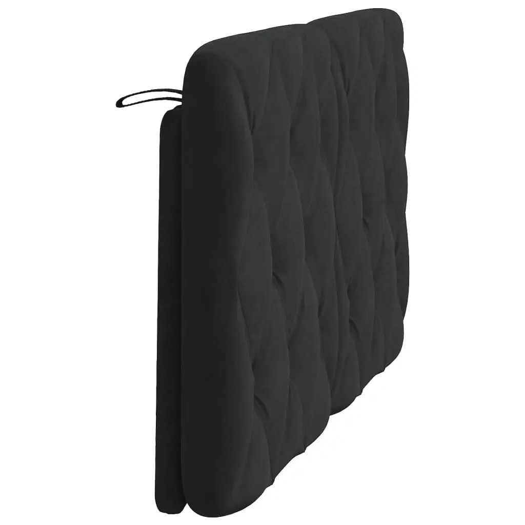 Headboard Cushion Black 137 cm Velvet 374726