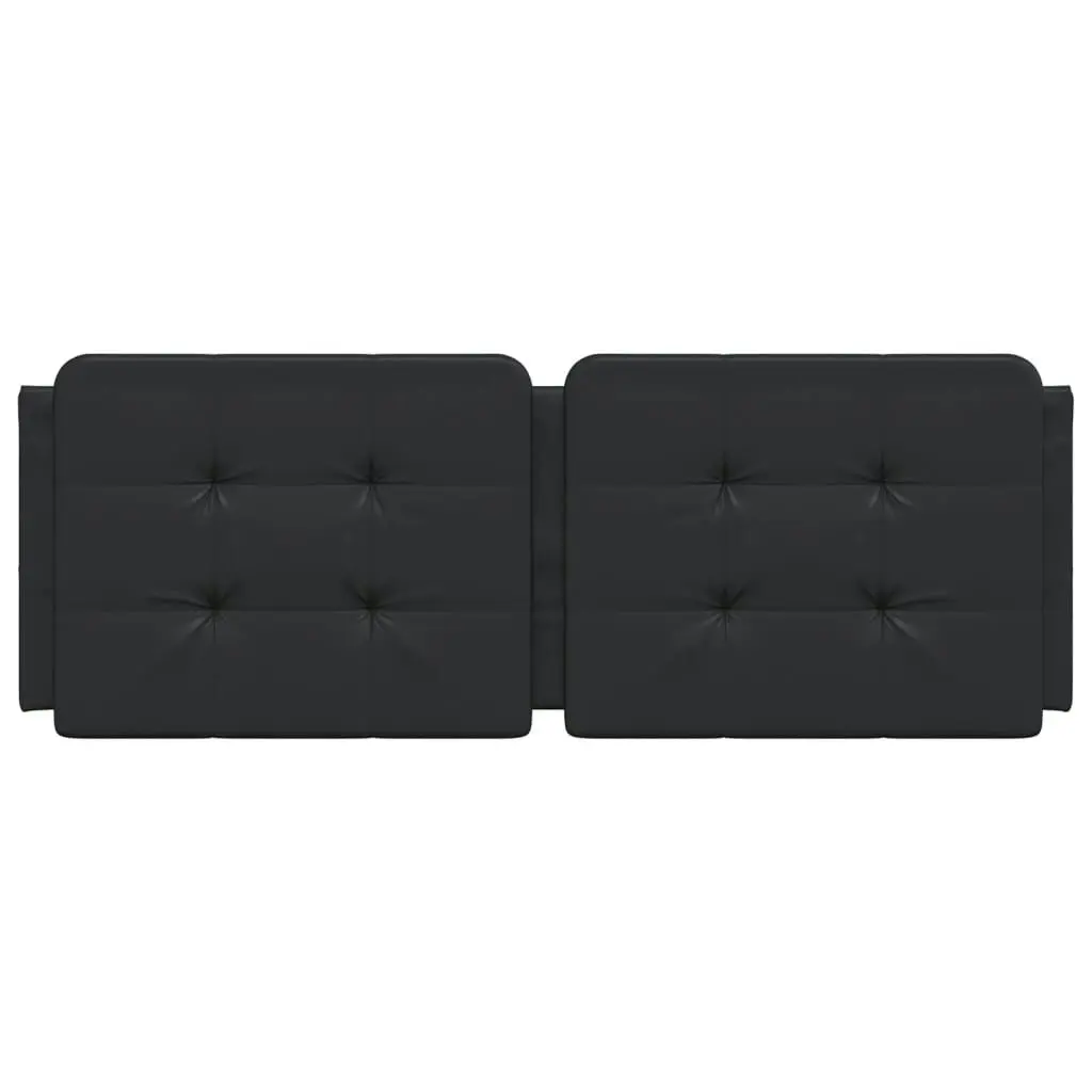 Headboard Cushion Black 137 cm Faux Leather 3207710