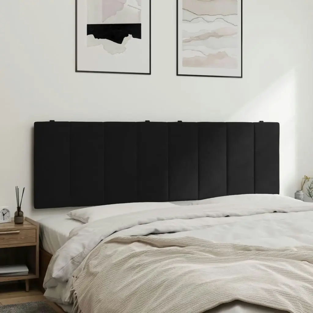 Headboard Cushion Black 153 cm Velvet 3207694