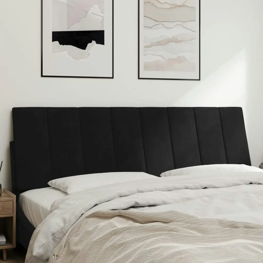 Headboard Cushion Black 153 cm Velvet 3207694