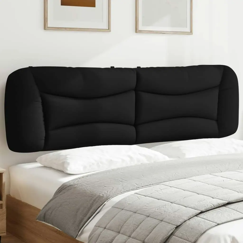 Headboard Cushion Black 180 cm Fabric 374602