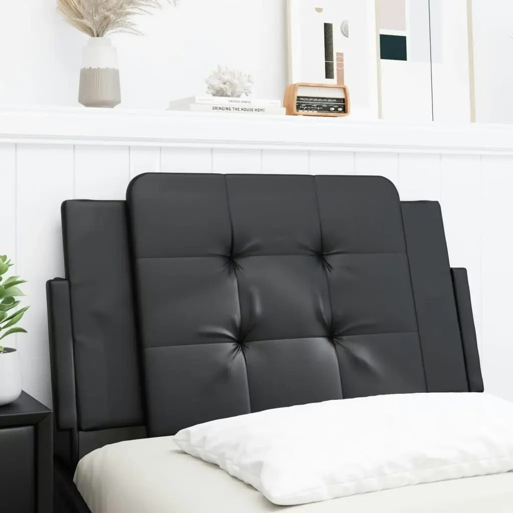 Headboard Cushion Black 90 cm Faux Leather 3207708