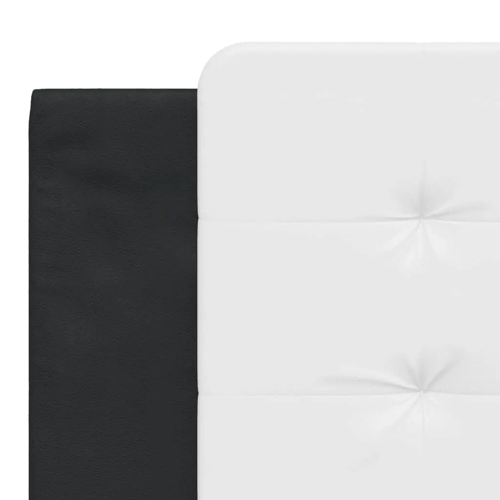 Headboard Cushion Black and White 183 cm Faux Leather 3207713