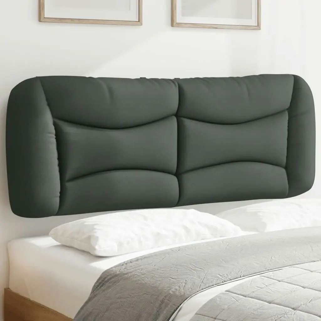 Headboard Cushion Dark Grey 137 cm Fabric 3207683