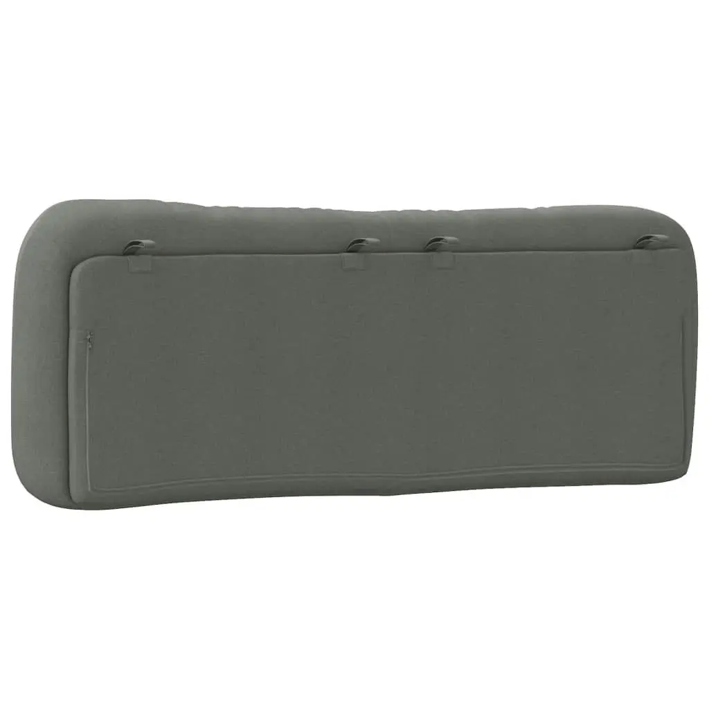 Headboard Cushion Dark Grey 137 cm Fabric 3207683