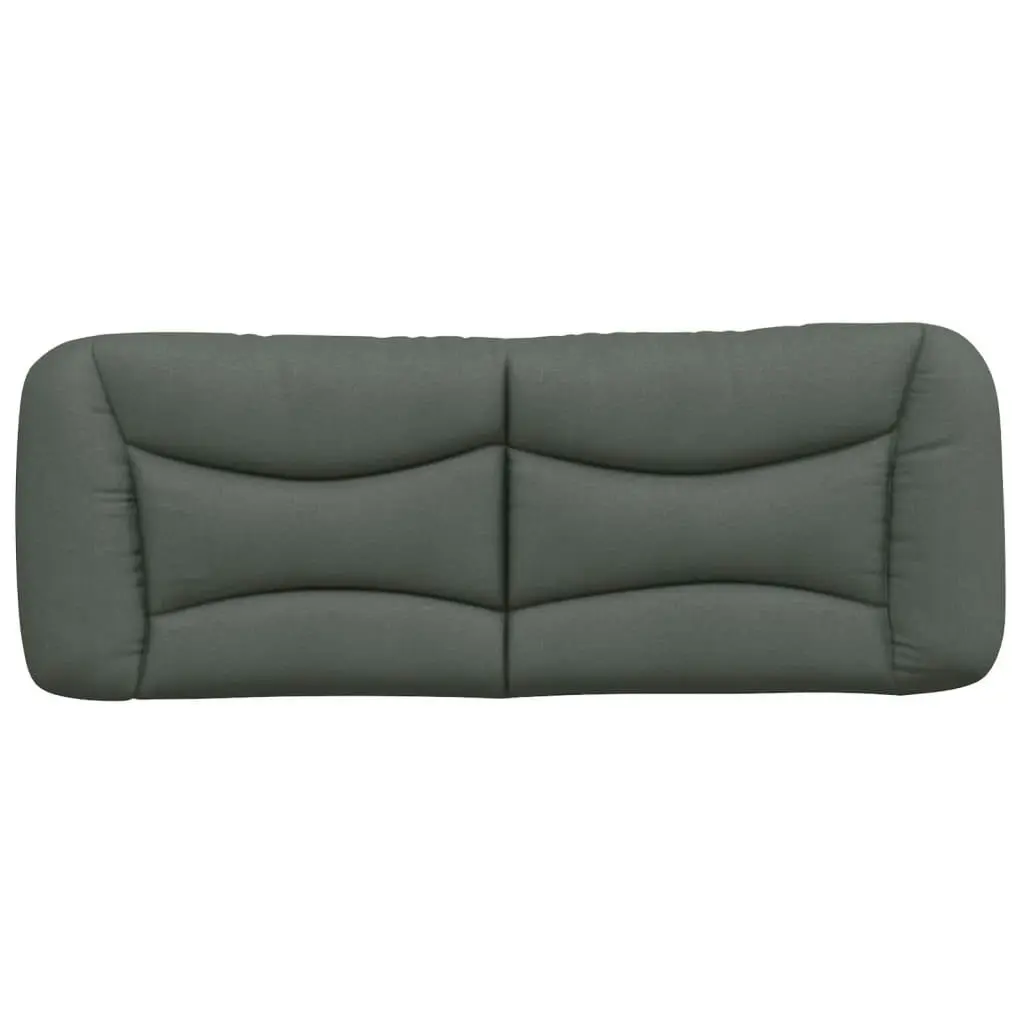 Headboard Cushion Dark Grey 137 cm Double Fabric 374573