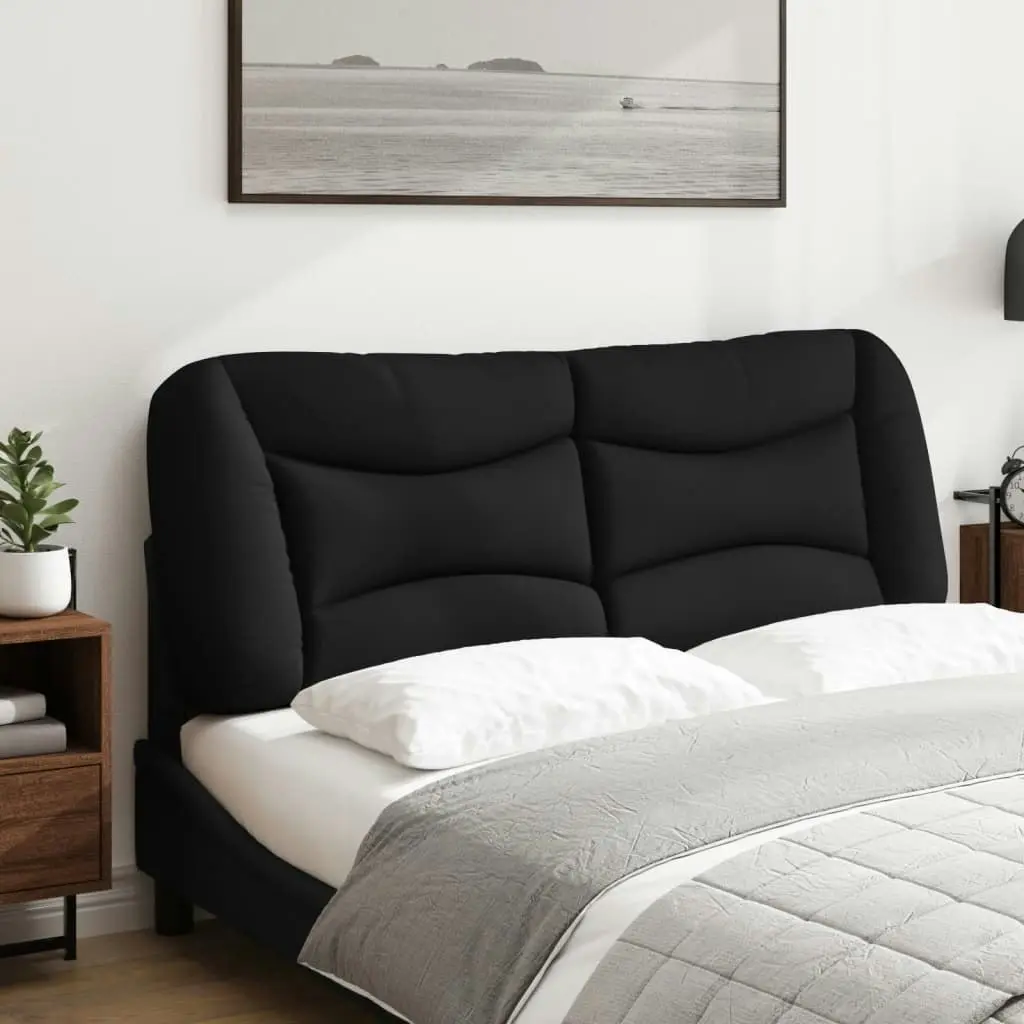 Headboard Cushion Black 137 cm Fabric 374574