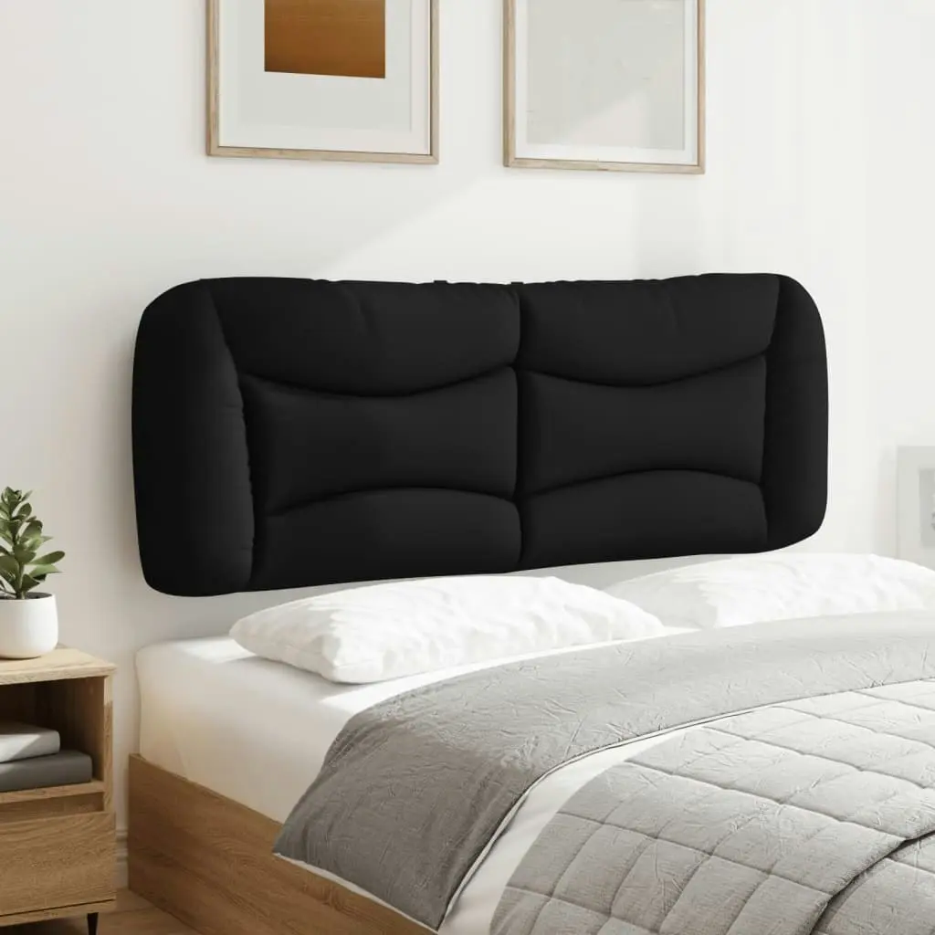 Headboard Cushion Black 137 cm Fabric 374574