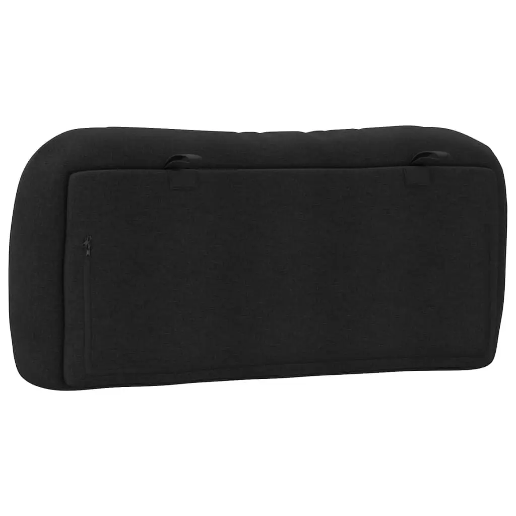 Headboard Cushion Black 90 cm Fabric 374539