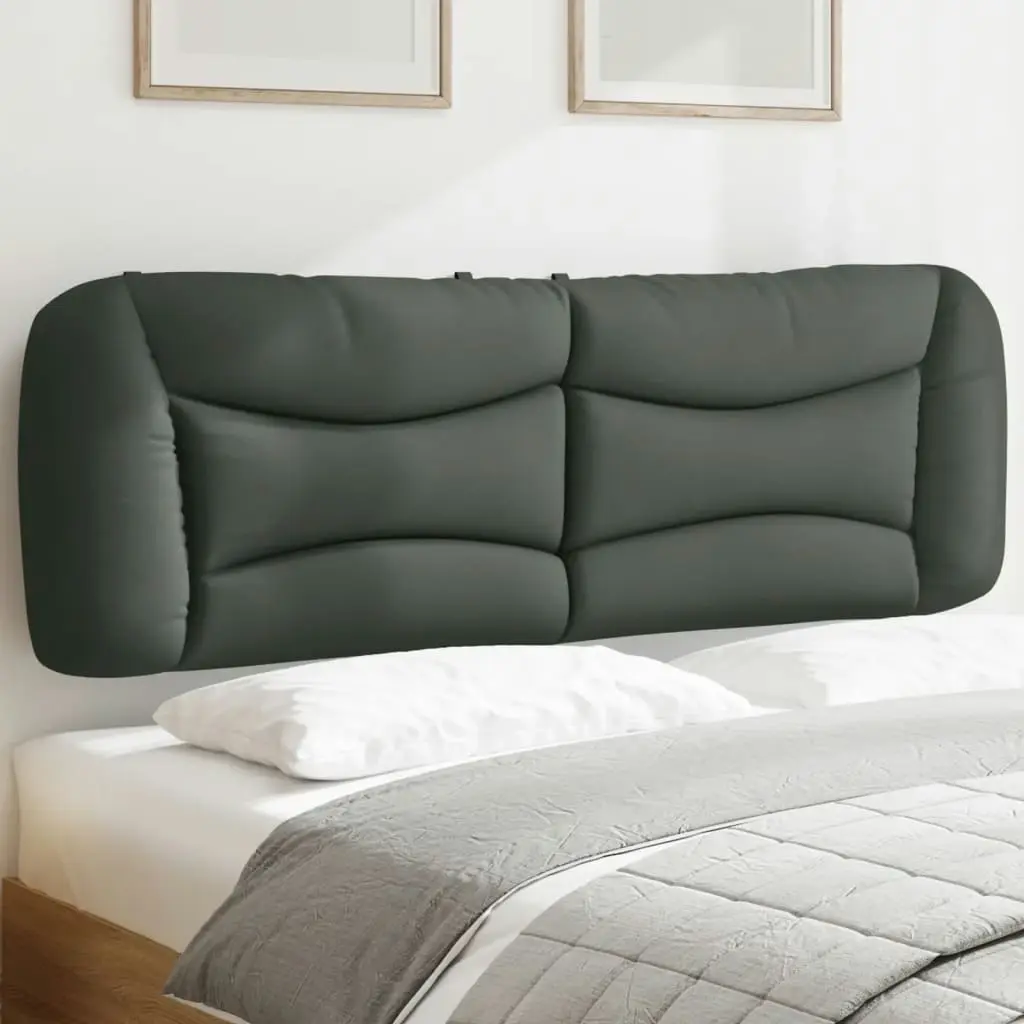 Headboard Cushion Dark Grey 152 cm Queen Fabric 374629