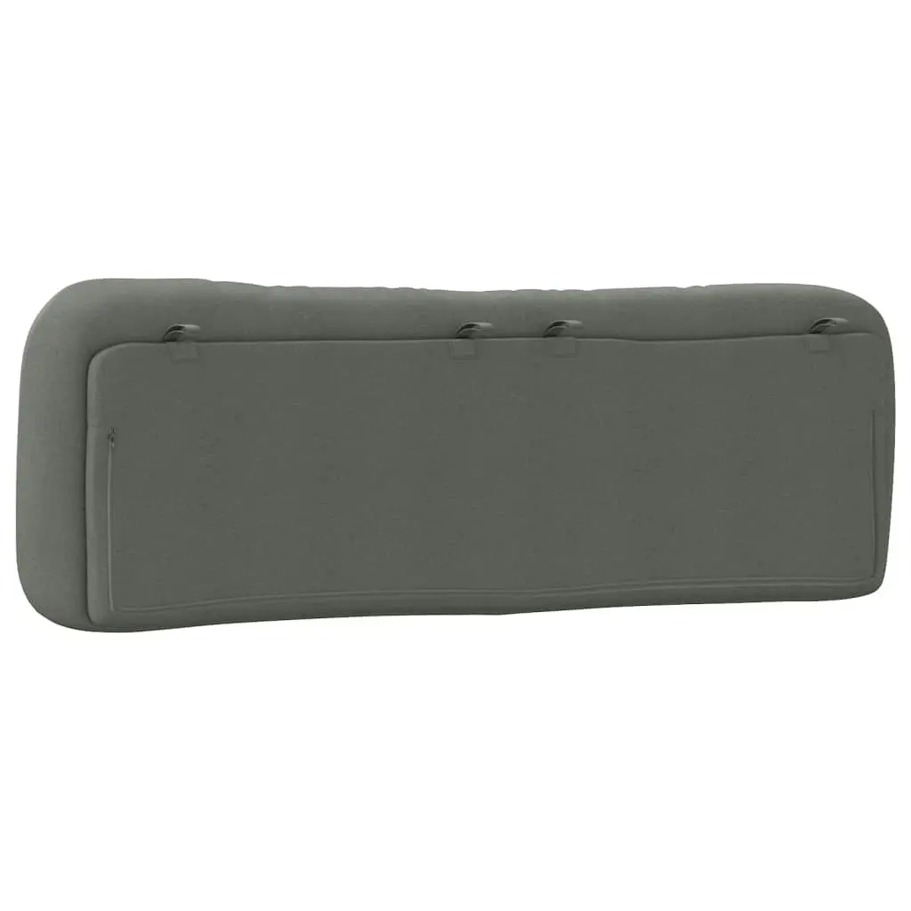 Headboard Cushion Dark Grey 152 cm Queen Fabric 374629