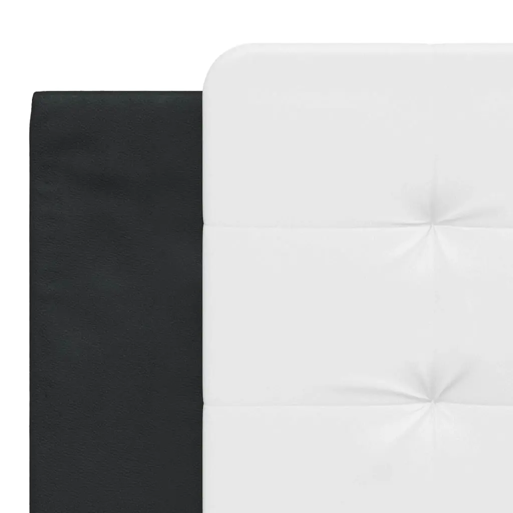 Headboard Cushion White and Black 180 cm Faux Leather 374878