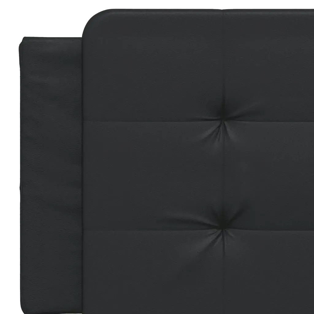 Headboard Cushion Black 152 cm Queen Faux Leather 374890